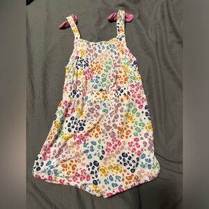 Little Sleepies rainbow leopard romper